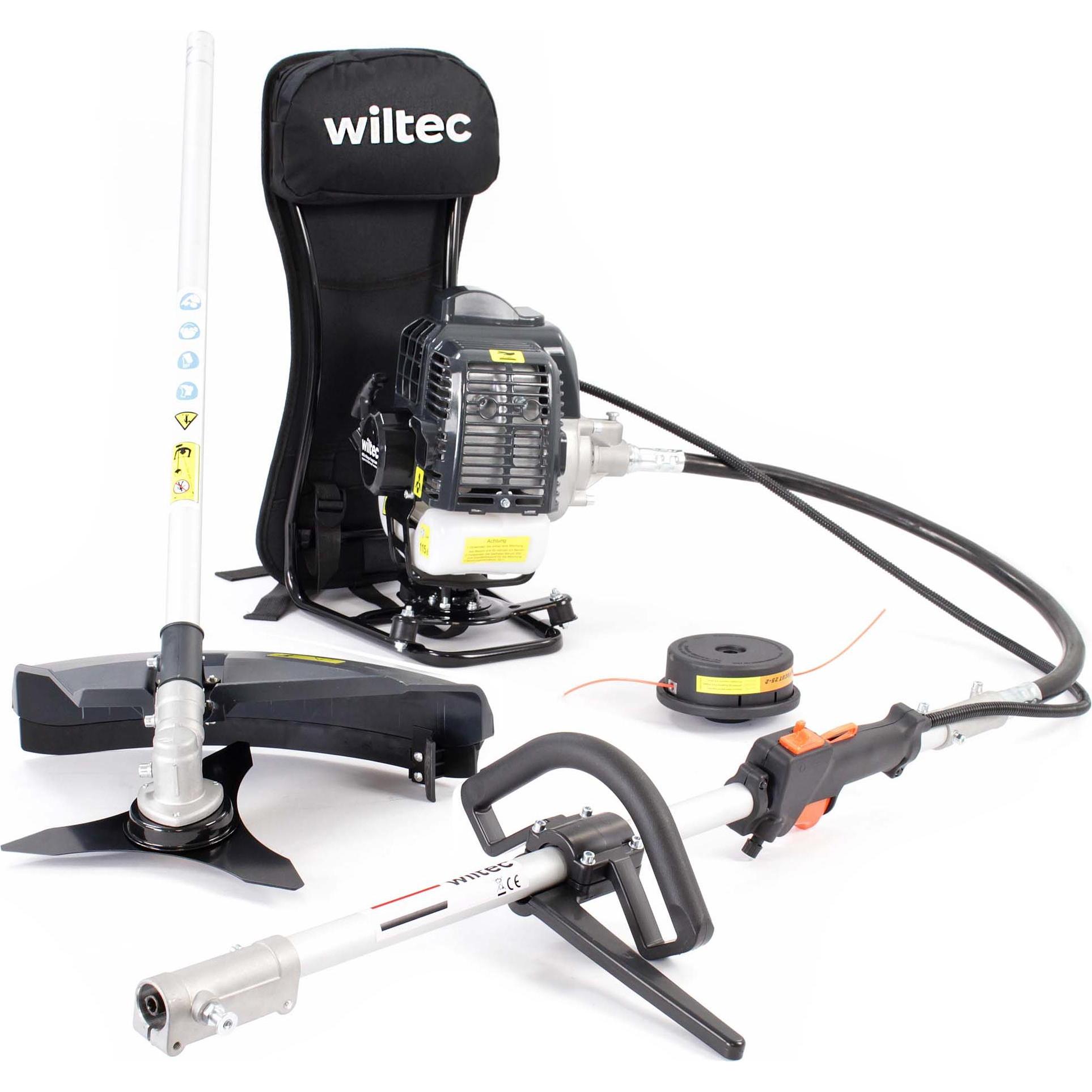 Wiltec, Rasentrimmer, 2-in-1 Backpacker Multifunktionsgerät (Trimmfaden)