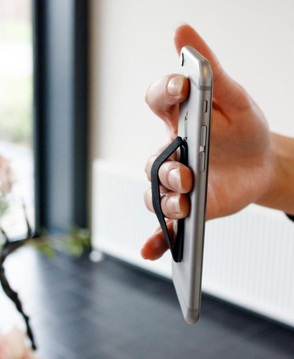 Actual product image Mobiparts Smartphone & Tablet Elastic Grip Handle Black