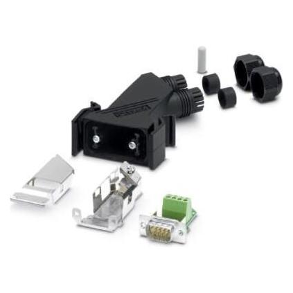 Phoenix PHOE D-SUB-Steckverbinder, Elektronikkabel + Stecker, Schwarz