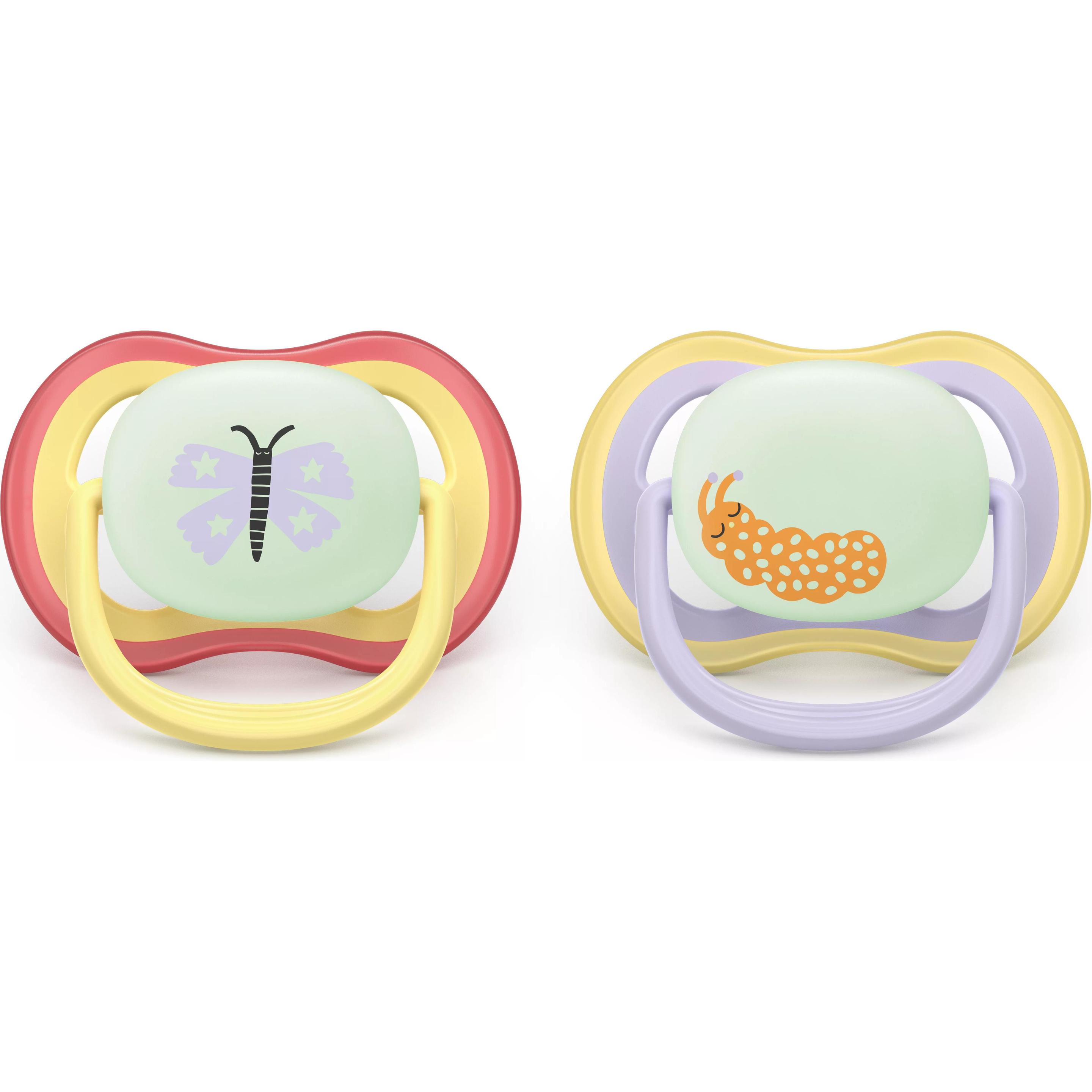 Philips Avent, Nuggi, Ultra lucht nacht (2x, 0 - 6 Maanden)