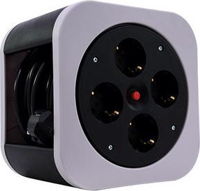 Actual product image REV 0010012800 Cable Reel 10 m Black Protective Contact Plug (10 m, 1.50 mm²)