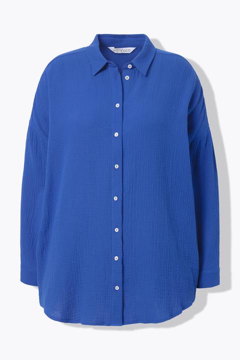 Immagine prodotto Studio Untold Blusa di mussola dal taglio oversize con collo da camicia e maniche lunghe (42, 44)
