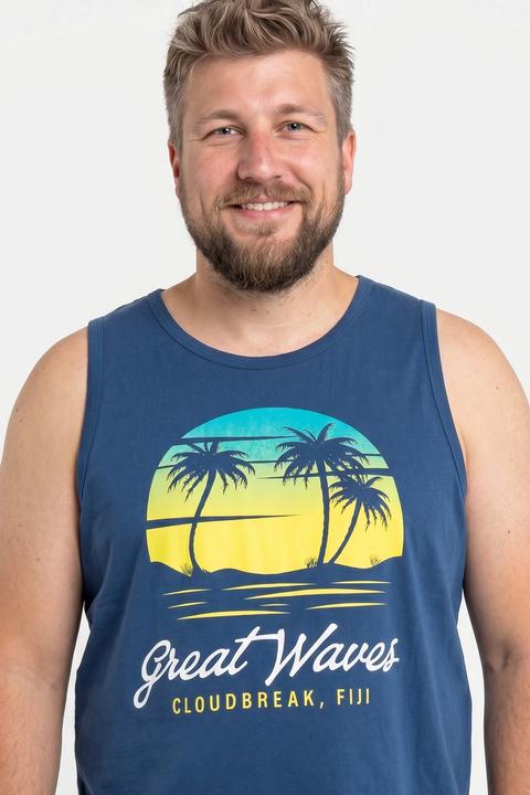 Produktbild Men+ Tanktops, 2er-Pack, Print, Rundhals (5XL)