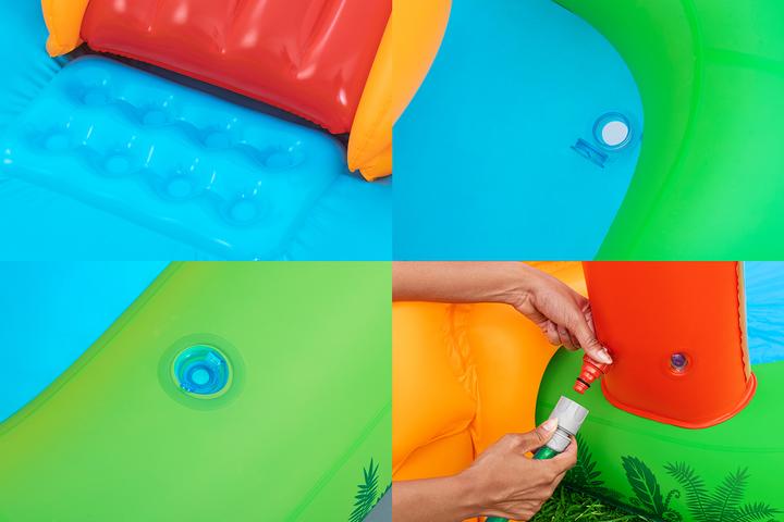 Image du produit Bestway Aire de jeux aquatiques et pataugeoire gonflable Jurassic Splash™ pour enfants 2,41 m x 1,40 m x 1,3