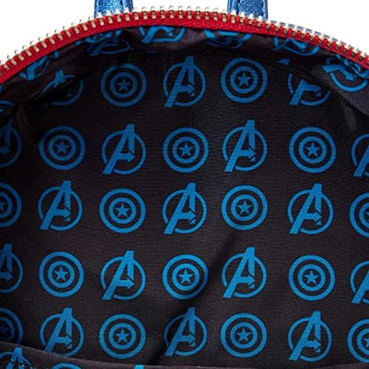 Produktbild Loungefly : Marvel Shine Captain America Cosplay Mini Backpack