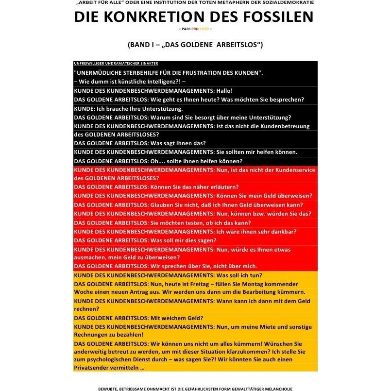 Die Konkretion Des Fossilen / Die Konkretion Des Fossilen - 'Arbeit Für Alle' Oder Eine Institution, Schulbücher von Soz...