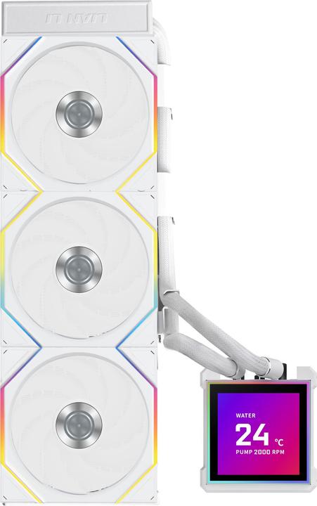 Image du produit Lian-Li HydroShift II LCD-S 360TL AiO-Wasserkühlung, RGB, LCD-Display - 360mm, weiss