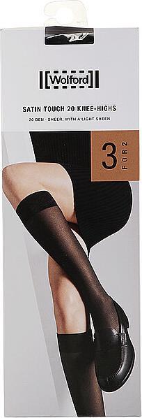 Image du produit Wolford Mi-bas "Satin Touch" noir (20DEN, 38, M)