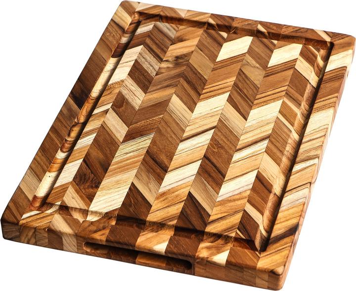 Produktbild TeakHaus Teak Hackblock m. Saftrille