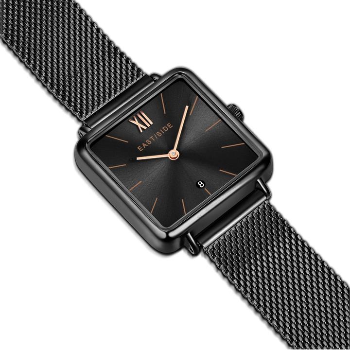 Immagine prodotto Eastside Orologio al quarzo da donna Grand in acciaio inox antracite - 24167 (Orologio da polso analogico, 37.60 mm)