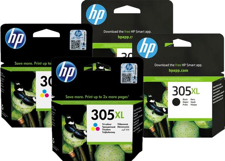 Produktbild HP 305XL Pacchetto a Quattro Colori (BK)