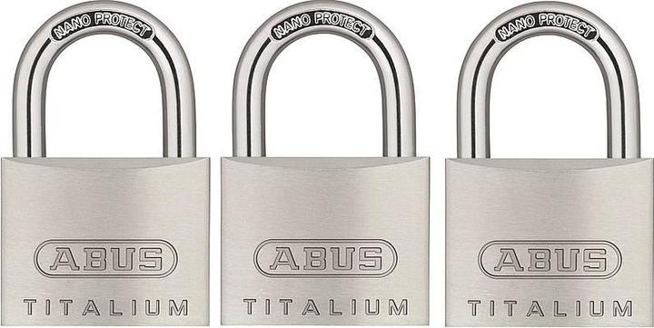 Produktbild Abus Vorhängeschloss 64TI/40 Triples 3 Schlüssel