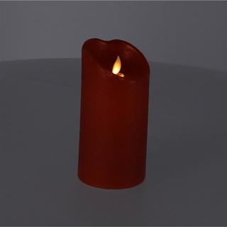 Actual product image Lumineo LED flickering candle indoor red 7.5 x 15 cm (1 x)
