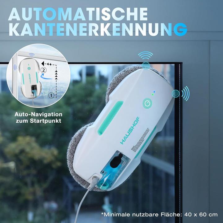 Actual product image Haushof Fensterputzroboter HH24048 mit Sprühfunktion & Fernbedienung