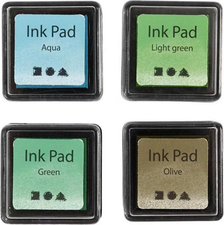 Grün, Olivgrün, Aqua, Blau