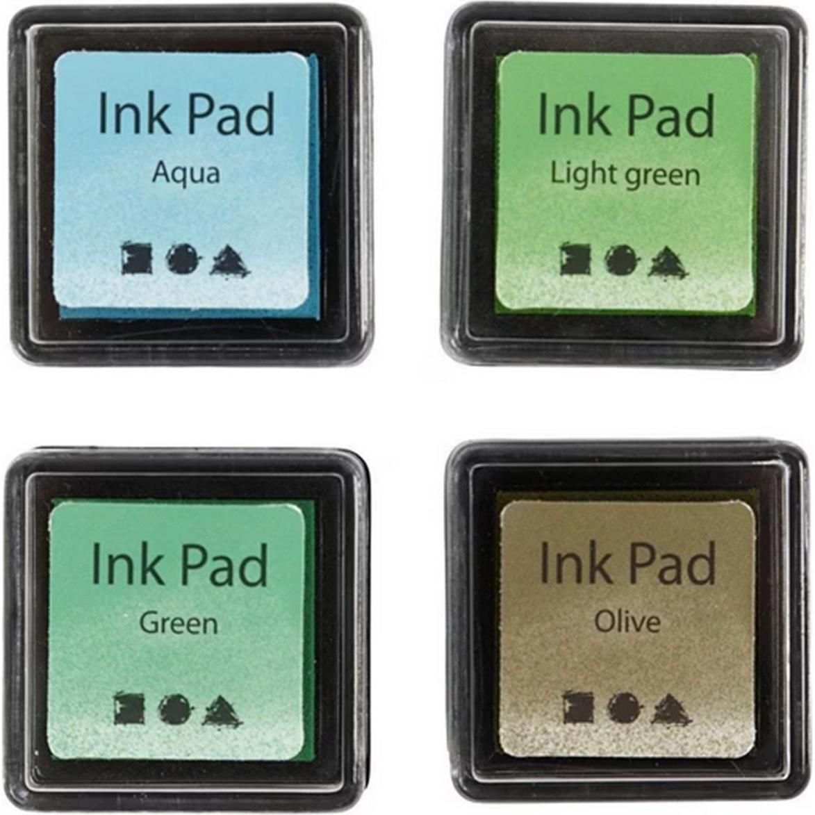 Creativ Company, Stempel, Stempelkissen Ink Pad Blau, Grün
