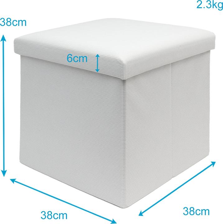 Actual product image Intirilife Foldable stool with storage space