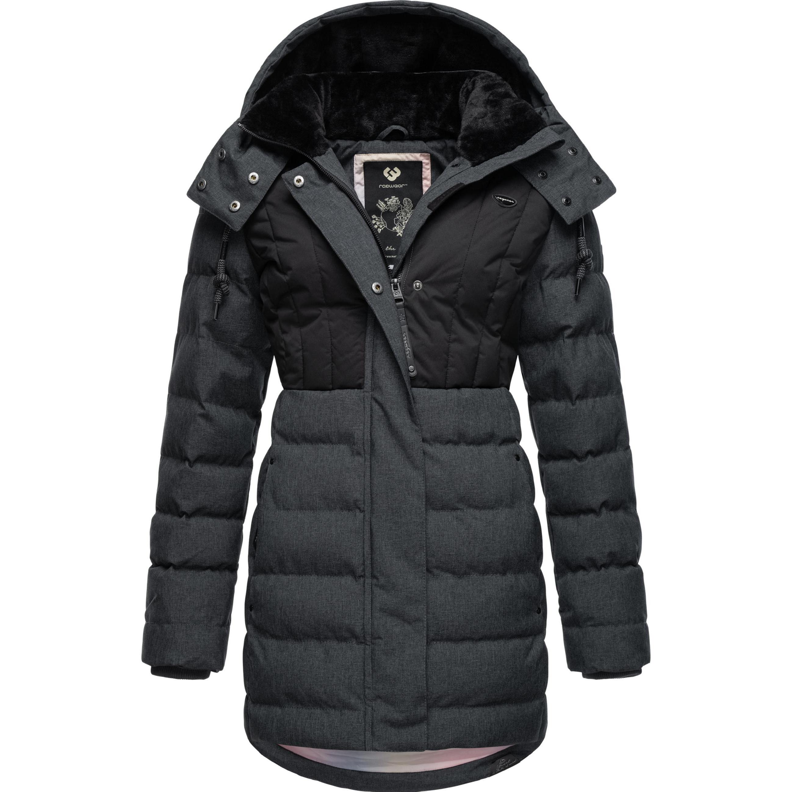 Ragwear, Damen, Jacke, Ashanta Block (3XL), Grau, 3XL