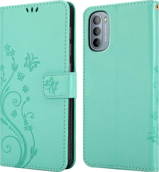 Image du produit Cadorabo Pochette Flower Book (Motorola Moto G31, Motorola Moto G41)