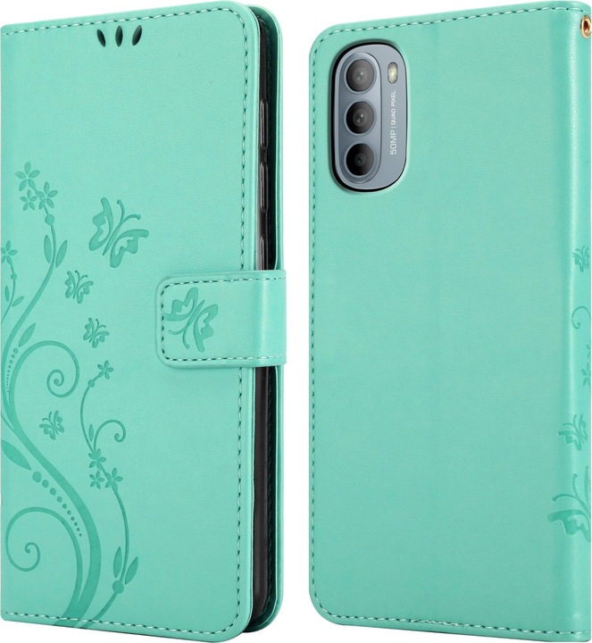 Actual product image Cadorabo Flower Book cover (Motorola Moto G31, Motorola Moto G41)