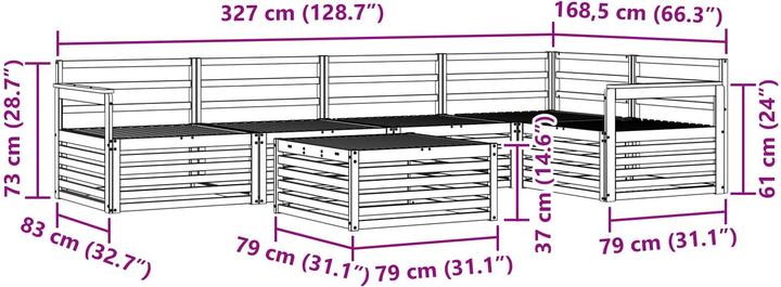 Produktbild vidaXL Outdoor-Sofa