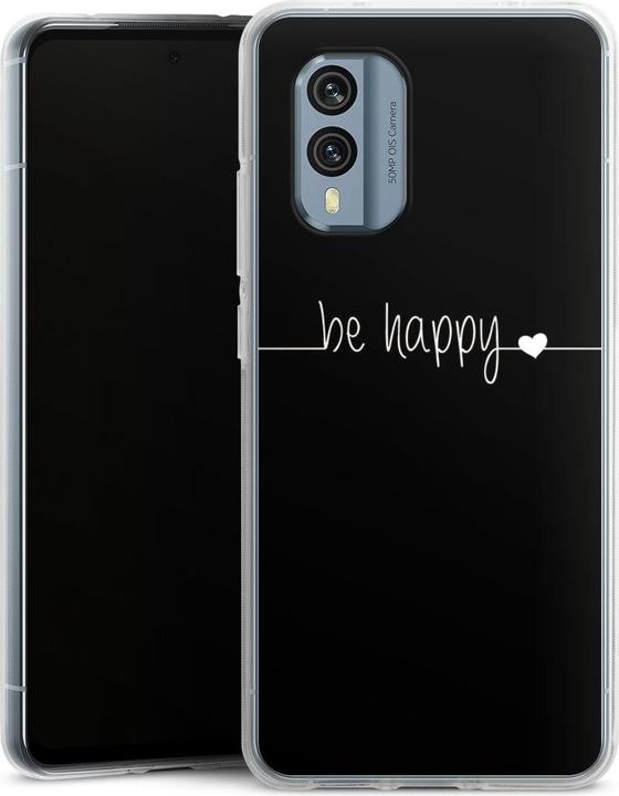 Produktbild DeinDesign Silikon Hülle für Nokia X30 Handyhülle Case Smartphone Schutzhülle Glück Sprüche Statement (Nokia X30)