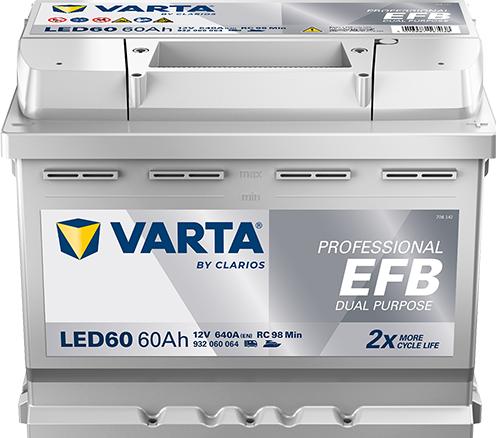 Produktbild Varta DP EFB 60AH (12 V, 60 Ah)