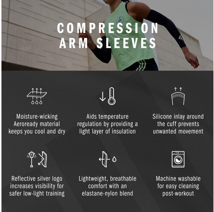Nutritional values and ingredients adidas Compression Arm Sleeves (L)