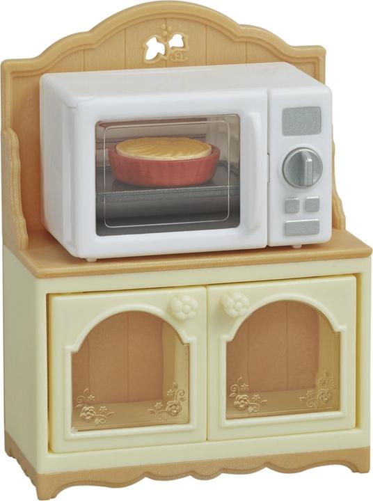 Actual product image Sylvanian Families microwave cabinet