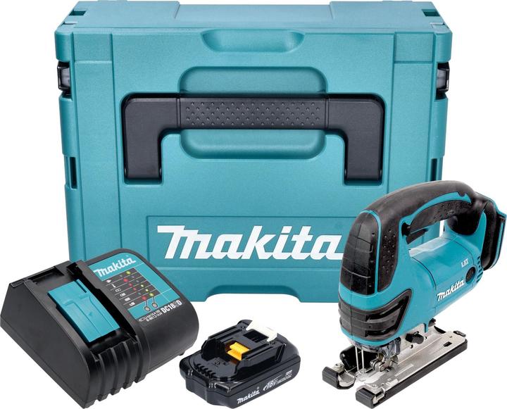 Produktbild Makita DJV 180 SY1XJ Akku Stichsäge 18 V 135 mm + 1x Akku 1,5 Ah + Ladegerät + Makpac