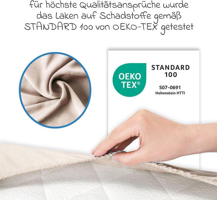 Productafbeelding Julius Zöllner Jersey hoeslaken voor wieg & wiegmatras 90x 40 cm, shell (90 x 40 cm)