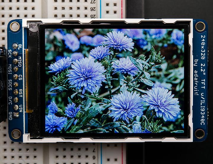 Image du produit Adafruit 2.2" TFT LCD couleur 18 bits avec microSD ILI9340 (Divers)