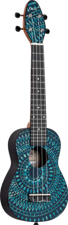 Immagine prodotto Keiki Pacchetto Ukulele - Soprano - Caleidoscopio blu (Soprano, Sopranino)