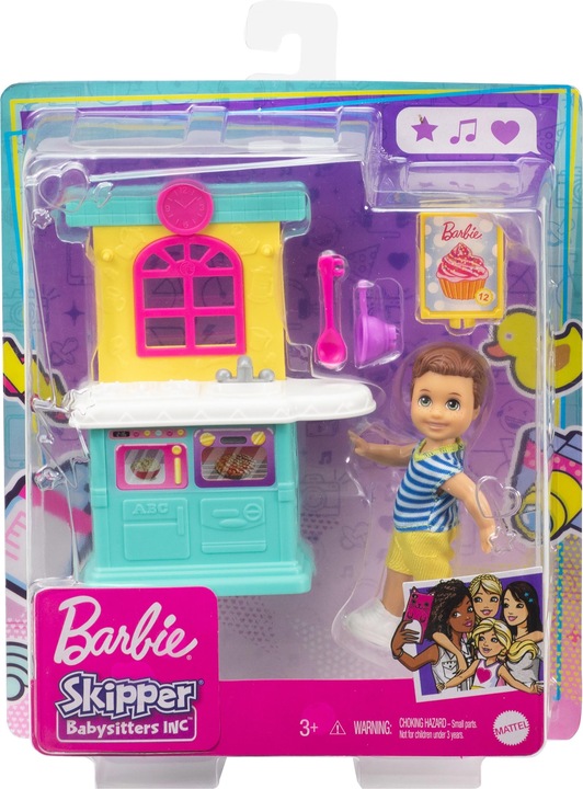 Produktbild Barbie „Skipper Babysitters Inc." Küchen Spielset mit Kleinkind