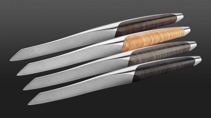 Actual product image Sknife Steak knife set of 4 ash (4 Piece, Knife)