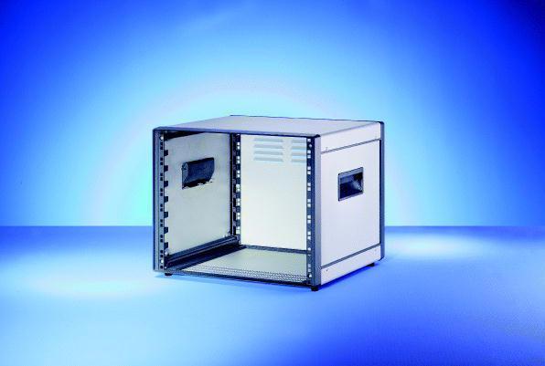 Produktbild Schroff 19"-Gehäuse 9 HE, Aluminium - COMPTEC GEHAEUSE 9HE 500T (9 HE, 19 Zoll Rack)