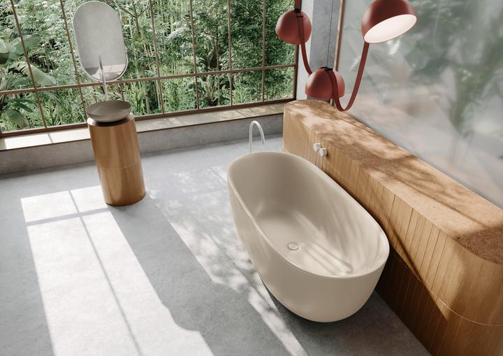 Actual product image Kaldewei MEISTERSTÜCKE OYO DUO Mod. 1050-4034, freestanding bathtub, 1630x770mm, with overflow (163 cm, 77 cm)