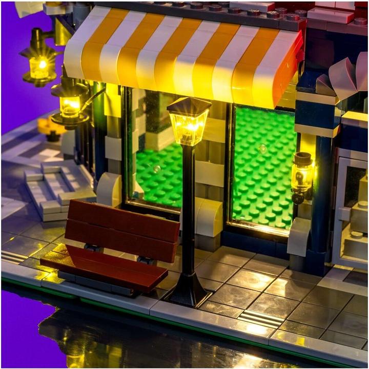 Actual product image Light my bricks LMB 2.0 LEGO® 10182 Cafe Corner# Light Kit