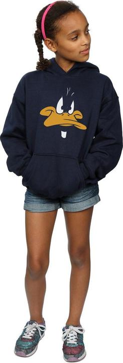 Produktbild Looney Tunes Daffy Duck Big Face Kapuzenpullover Mädchen (116)