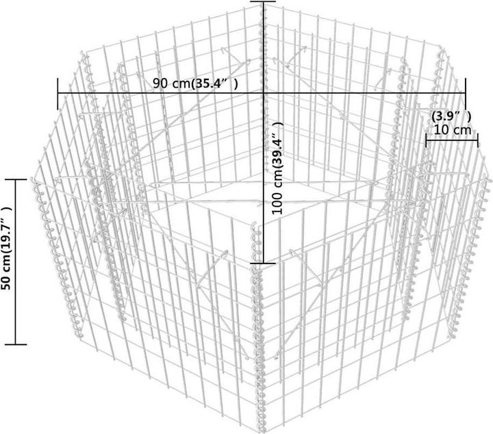 Immagine prodotto vidaXL Gabionen-Hochbeet