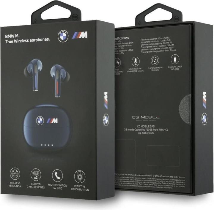 Actual product image BMW Bluetooth TWS Earphones Printed Logo navy blue (12 h, Wireless)