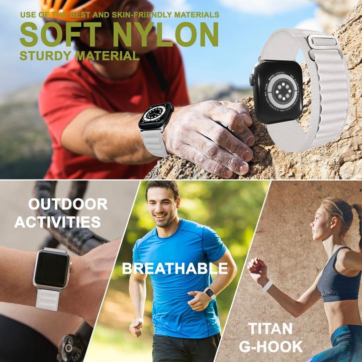 Produktbild Nalia Alpine Nylon Smart-Watch Armband (Nylon, Silikon)