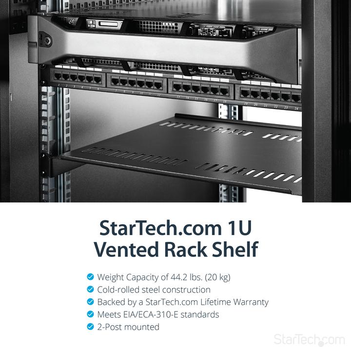 Produktbild StarTech Server Rack Shelf Vented 1u St