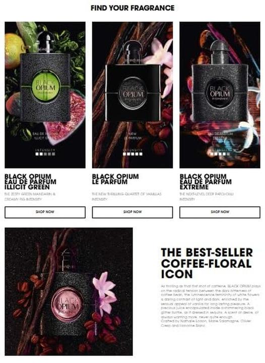 Actual product image Yves Saint Laurent black opium (Eau de parfum, 50 ml)