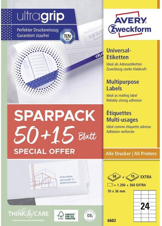 Immagine prodotto Avery Etichette universali