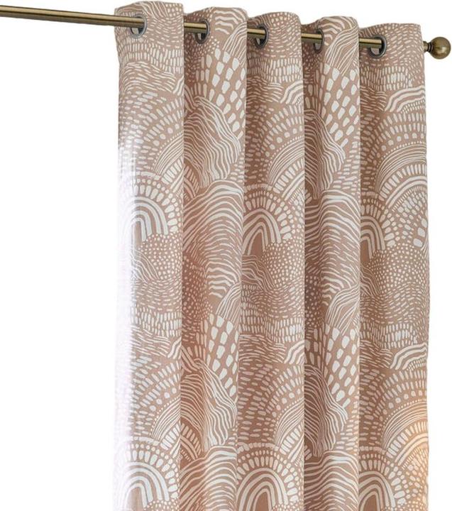 Actual product image Hoem Nola Abstract Eyelet Curtains (Pack of 2) (183 x 117 cm)