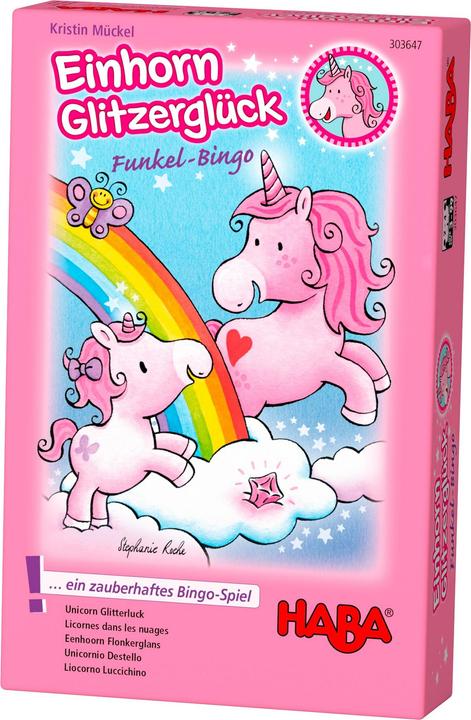 Image du produit Haba La licorne brille de chance - Sparkle Bingo (Allemand, Anglais, Français, Italien, 2 - 4 Joueur)