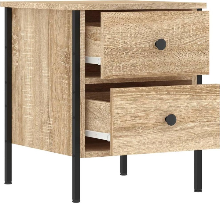 Image du produit VidaXL Tables de chevet 2 pcs. chêne Sonoma 40x42x50 cm bois composite (40 x 42 x 50 cm)
