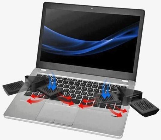 Actual product image Thermaltake Satellite 2 in 1 laptop cooler with speakers black