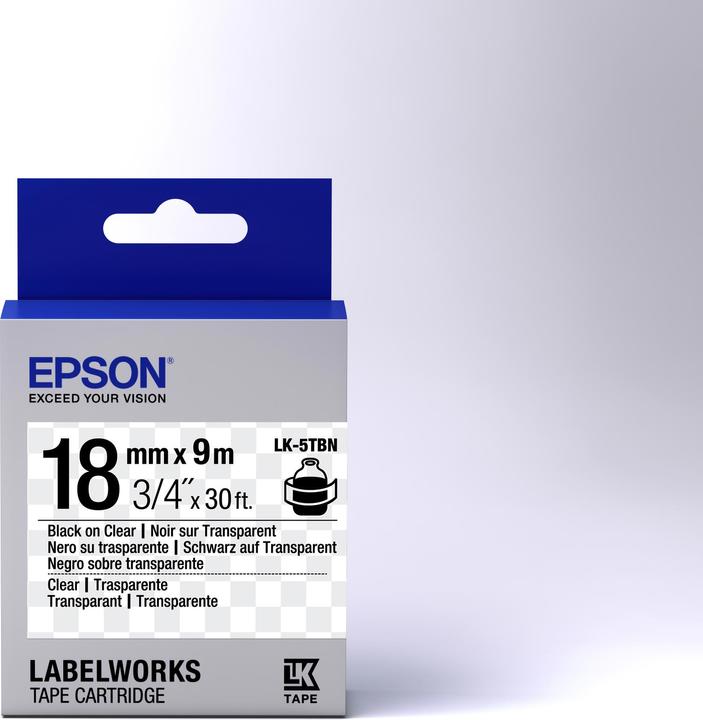 Produktbild Epson Etikettenkassette Lk-5tbn (1.80 cm, Schwarz)